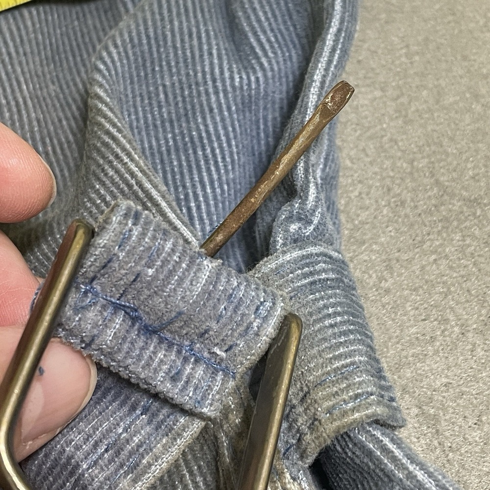 Vintage Blue Corduroy‎ Jumpsuit made in USA 70s Bell bottoms FARAH 4T? Toddler - Picture 8 of 16